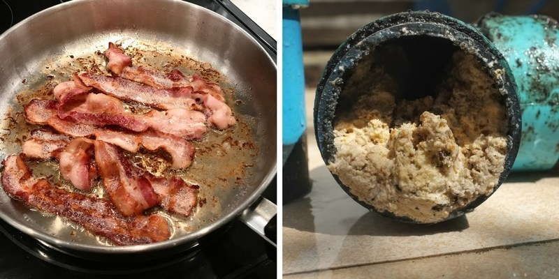 Fat and grease in pipes