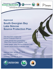 source protection plan cover page